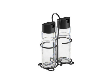 metaltex Ménagère huile & vinaigre Spice Line, 3 pièces