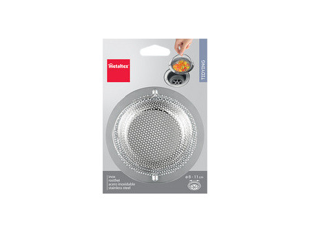 metaltex Filtre d'évier, diamètre: 113 mm, acier inoxydable