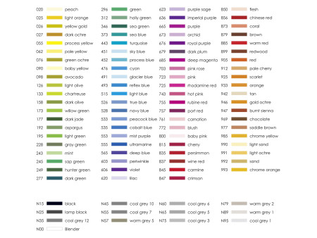TOMBOW Feutre double pointe 'ABT DUAL BRUSH PEN', couleurs