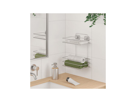 metaltex Étagère de douche Reflet LUXY & Vacuum-Fix
