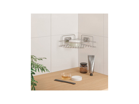 metaltex Étagère d'angle Reflet LUXY & Vacuum-Fix