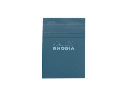 RHODIA Bloc agrafé No. 13, A6, quadrillé 5x5, paon
