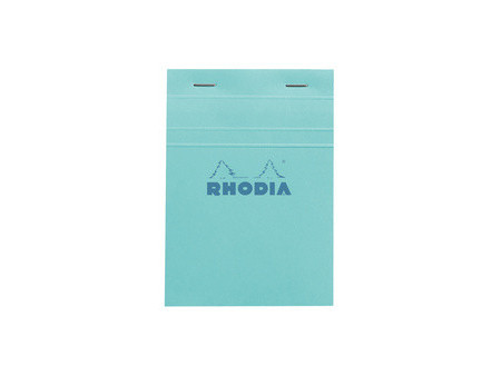 RHODIA Bloc agrafé No. 13, A6, quadrillé 5x5, paon