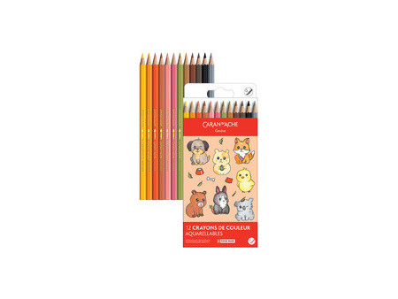 CARAN D'ACHE Crayons de couleur SWISSCOLOR KAWAII Animals