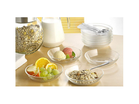 Esmeyer Arcoroc Assiette creuse en verre COSMOS, 140 mm