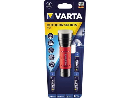 VARTA Lampe de poche LED 'Outdoor Sports F10', 3 AAA