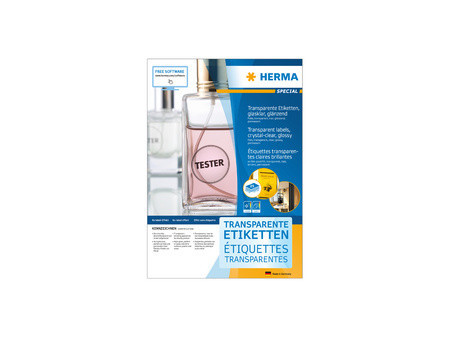 HERMA Étiquette film SPECIAL, 210 x 297 mm, transparent