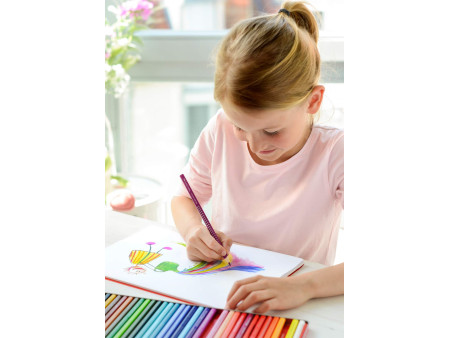FABER-CASTELL Crayons de couleur Colour GRIP, étui de 48