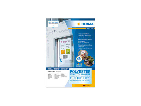 HERMA Étiquette polyester SPECIAL, 97 x 42,3 mm, enlevable