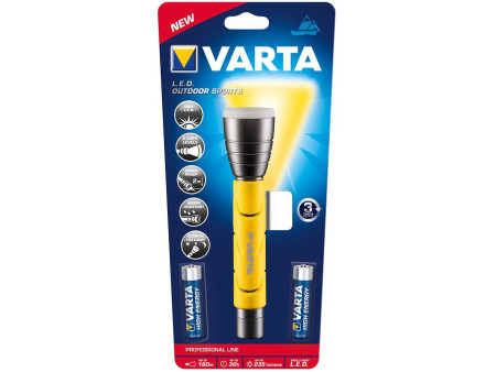 VARTA Lampe de poche LED 'Outdoor Sports F20', 2 AA