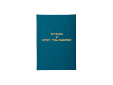 EXACOMPTA Registre 'Présences au Conseil d'Administration'