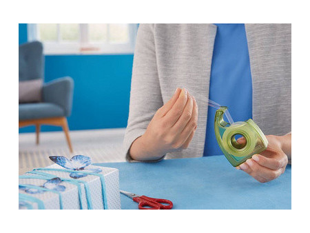 tesa ecoLogo Easy Cut Dévidoir à main, présentoir, vert