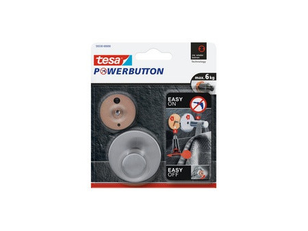 tesa Powerbutton Crochet adhésif Classic, rond