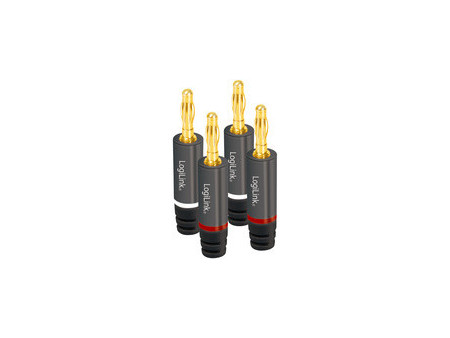 LogiLink Fiche banane, jeu de 4 pièces (2 paires)