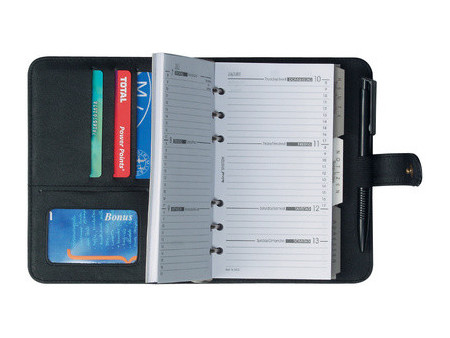 bind Agenda modèle 17501, format A7, agenda 2027, noir