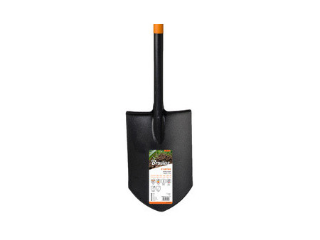 Bradas Bêche pointue, longueur : 1.250 mm, noir/orange