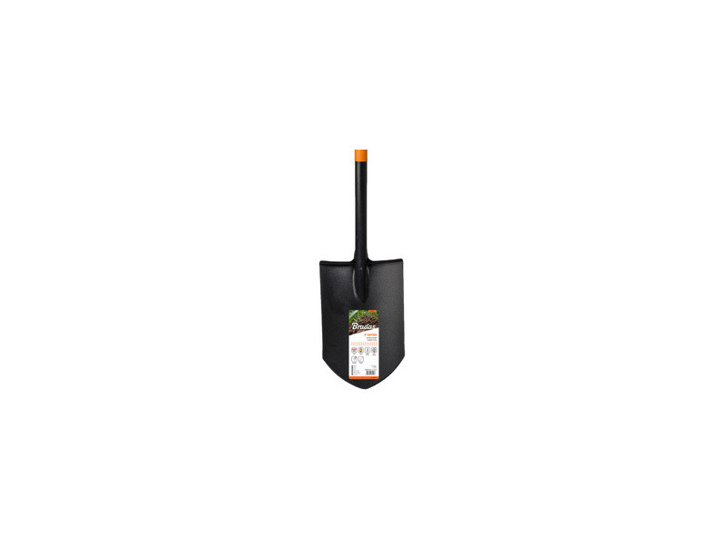 Bradas Bêche pointue, longueur : 1.250 mm, noir/orange