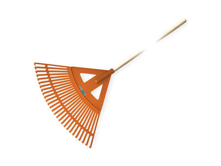 Bradas Balai à feuilles Quick Fit, manche en bois, 27 dents