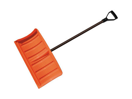 Bradas Pelle à neige avec manche métallique, noir/orange