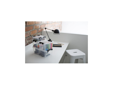 SmartStore Boîte de rangement CLASSIC 4 L, clips: blanc