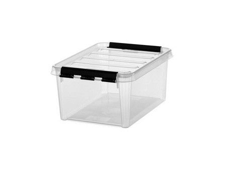 SmartStore Boîte de rangement CLASSIC 8 L, clips: noir