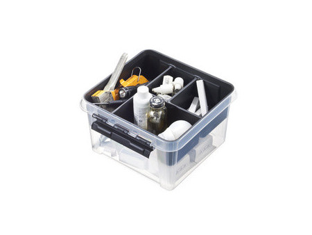 SmartStore Boîte de rangement CLASSIC 7 L, clips: noir