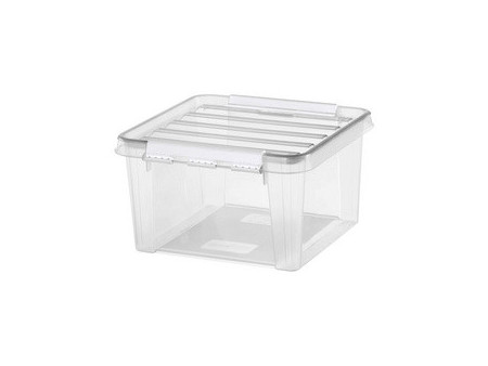 SmartStore Boîte de rangement CLASSIC 7 L, clips: blanc