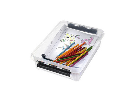 SmartStore Boîte de rangement CLASSIC 7,5 L, clips: noir