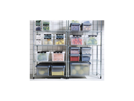 SmartStore Boîte de rangement CLASSIC 14 L, clips: noir