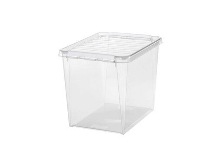 SmartStore Boîte de rangement CLASSIC 25 L, clips: noir