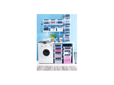 SmartStore Boîte de rangement CLASSIC 25 L, clips: blanc
