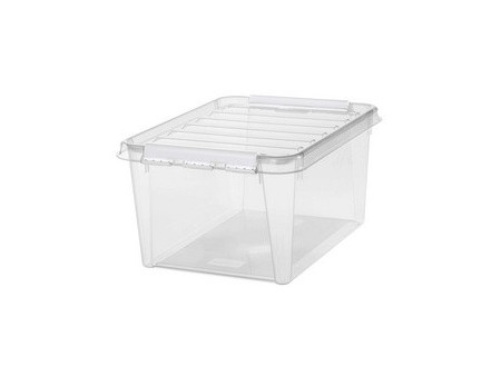 SmartStore Boîte de rangement CLASSIC 31 L, clips: noir