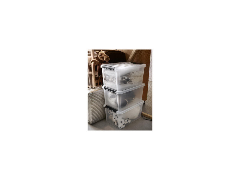 SmartStore Boîte de rangement CLASSIC 46 L, clips: noir
