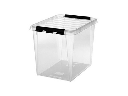 SmartStore Boîte de rangement CLASSIC 52 L, clips: noir