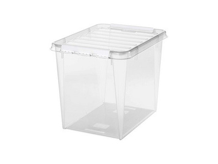SmartStore Boîte de rangement CLASSIC 52 L, clips: blanc