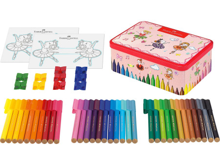FABER-CASTELL Feutres CONNECTOR PEN, boîte ballerine de 33