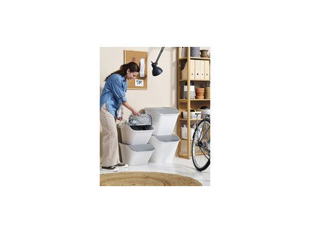 smartstore Bac de rangement/recyclage Stack-it M, 37 L