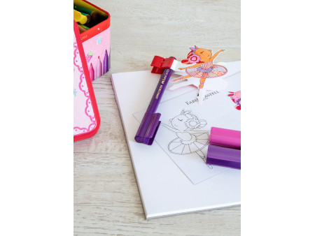 FABER-CASTELL Feutres CONNECTOR PEN, boîte ballerine de 33