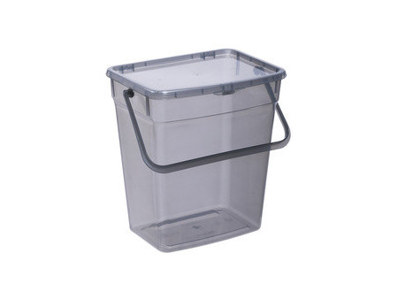 plast team Boîte à lessive, 10 litres, transparent