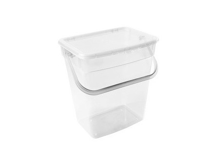 plast team Boîte à lessive, 10 litres, transparent
