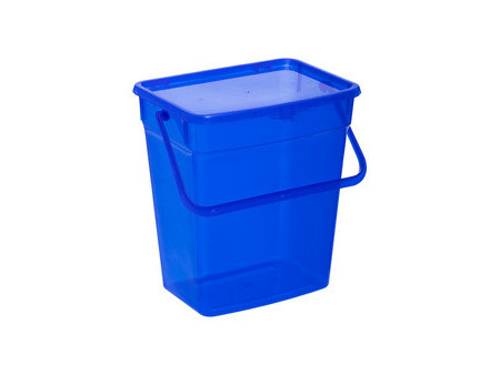 plast team Boîte à lessive, 10 litres, transparent