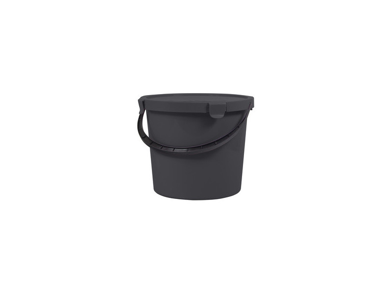 plast team Seau à cueillette avec couvercle, 10 L, rouge