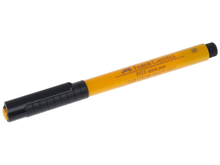 FABER-CASTELL Feutre PITT artist pen, jaune de chrome foncé