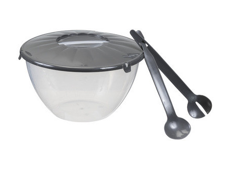 plast team Saladier avec couverts à salade, 7,0 litres