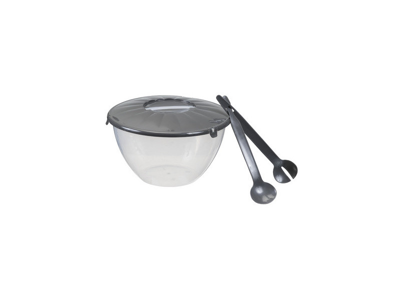 plast team Saladier avec couverts à salade, 7,0 litres