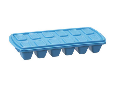 plast team Bac à glaçons, avec couvercle, bleu
