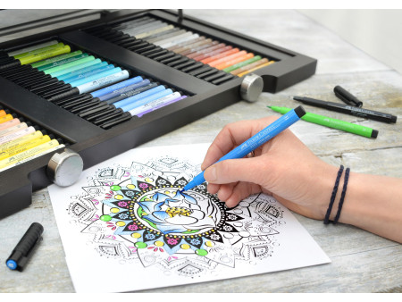 FABER-CASTELL Feutre PITT artist pen, bleu phthalo