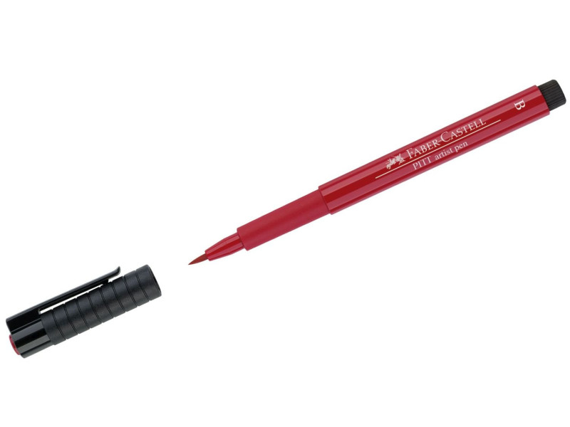 FABER-CASTELL Feutre PITT artist pen, rouge écarlate foncé