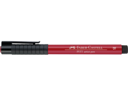 FABER-CASTELL Feutre PITT artist pen, rouge écarlate foncé