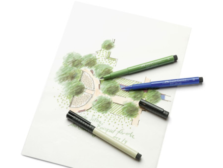 FABER-CASTELL Feutre PITT artist pen, rouge écarlate foncé